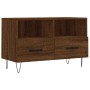 Brown oak plywood TV cabinet 80x36x50 cm by vidaXL, TV Furniture - Ref: Foro24-828971, Price: 61,99 €, Discount: %