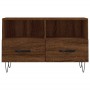 Brown oak plywood TV cabinet 80x36x50 cm by vidaXL, TV Furniture - Ref: Foro24-828971, Price: 61,99 €, Discount: %