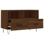 Brown oak plywood TV cabinet 80x36x50 cm by vidaXL, TV Furniture - Ref: Foro24-828971, Price: 61,99 €, Discount: %