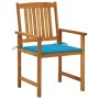 Garden chairs with cushions 2 units solid acacia wood by vidaXL, Garden chairs - Ref: Foro24-3061175, Price: 133,62 €, Discou...