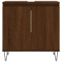 Armario de baño madera de ingeniería marrón roble 58x33x60 cm de vidaXL, Tocadores de baño - Ref: Foro24-831587, Precio: 46,1...