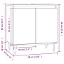 Badezimmerschrank aus braunem Eichenholzwerkstoff, 58 x 33 x 60 cm von vidaXL, Badezimmerwaschtische - Ref: Foro24-831587, Pr...