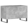 Mueble discos madera contrachapada gris hormigón 74,5x38x48 cm de vidaXL, Almacenamiento para CD y DVD - Ref: Foro24-831736, ...