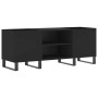 Black plywood record cabinet 121x38x48 cm by vidaXL, CD and DVD storage - Ref: Foro24-831685, Price: 93,99 €, Discount: %