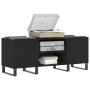 Black plywood record cabinet 121x38x48 cm by vidaXL, CD and DVD storage - Ref: Foro24-831685, Price: 93,99 €, Discount: %