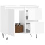 White glossy plywood bathroom cabinet 65x33x60 cm by vidaXL, bathroom vanities - Ref: Foro24-831606, Price: 91,00 €, Discount: %