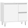 Armario de baño madera contrachapada blanco 65x33x60 cm de vidaXL, Tocadores de baño - Ref: Foro24-831604, Precio: 66,88 €, D...