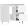 Armario de baño madera contrachapada blanco 65x33x60 cm de vidaXL, Tocadores de baño - Ref: Foro24-831604, Precio: 66,88 €, D...