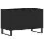 Mueble para discos madera contrachapada negro 74,5x38x48 cm de vidaXL, Almacenamiento para CD y DVD - Ref: Foro24-831733, Pre...