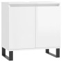 Glossy white engineered wood bathroom cabinet 58x33x60 cm by vidaXL, bathroom vanities - Ref: Foro24-831590, Price: 59,70 €, ...