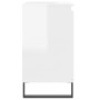 Glossy white engineered wood bathroom cabinet 58x33x60 cm by vidaXL, bathroom vanities - Ref: Foro24-831590, Price: 59,70 €, ...