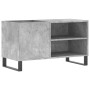 Concrete gray engineered wood disc cabinet 85x38x48 cm by vidaXL, CD and DVD storage - Ref: Foro24-831712, Price: 62,10 €, Di...