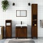 Brown oak plywood bathroom cabinet 30x30x190 cm by vidaXL, bathroom vanities - Ref: Foro24-831547, Price: 88,69 €, Discount: %