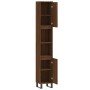 Brown oak plywood bathroom cabinet 30x30x190 cm by vidaXL, bathroom vanities - Ref: Foro24-831547, Price: 88,80 €, Discount: %