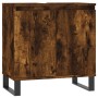 Armario de baño madera de ingeniería roble ahumado 58x33x60 cm de vidaXL, Tocadores de baño - Ref: Foro24-831593, Precio: 45,...