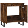 Armario de baño madera de ingeniería roble ahumado 58x33x60 cm de vidaXL, Tocadores de baño - Ref: Foro24-831593, Precio: 45,...