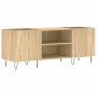 Mueble discos madera contrachapada roble sonoma 121x38x48 cm de vidaXL, Almacenamiento para CD y DVD - Ref: Foro24-831679, Pr...