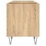 Mueble discos madera contrachapada roble sonoma 121x38x48 cm de vidaXL, Almacenamiento para CD y DVD - Ref: Foro24-831679, Pr...