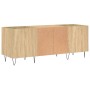 Mueble discos madera contrachapada roble sonoma 121x38x48 cm de vidaXL, Almacenamiento para CD y DVD - Ref: Foro24-831679, Pr...