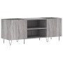 Mueble para discos madera contrachapada gris sonoma 121x38x48cm de vidaXL, Almacenamiento para CD y DVD - Ref: Foro24-831682,...