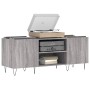 Mueble para discos madera contrachapada gris sonoma 121x38x48cm de vidaXL, Almacenamiento para CD y DVD - Ref: Foro24-831682,...