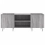 Mueble para discos madera contrachapada gris sonoma 121x38x48cm de vidaXL, Almacenamiento para CD y DVD - Ref: Foro24-831682,...