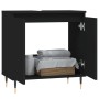 Armario de baño madera de ingeniería negro 58x33x60 cm de vidaXL, Tocadores de baño - Ref: Foro24-831573, Precio: 48,70 €, De...