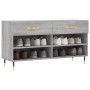 Banco zapatero madera de ingeniería gris Sonoma 102x35x55 cm de vidaXL, Zapateros y organizadores de calzado - Ref: Foro24-82...