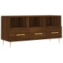 Oak brown engineered wood TV cabinet 102x36x50 cm by vidaXL, TV Furniture - Ref: Foro24-829027, Price: 57,83 €, Discount: %