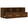 Oak brown engineered wood TV cabinet 102x36x50 cm by vidaXL, TV Furniture - Ref: Foro24-829027, Price: 57,83 €, Discount: %