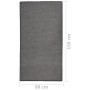 Alfombra de exterior de tejido plano gris 80x150 cm de vidaXL, Alfombras - Ref: Foro24-340771, Precio: 24,99 €, Descuento: %