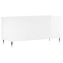 Mueble discos madera contrachapada blanco brillo 100x38x48 cm de vidaXL, Almacenamiento para CD y DVD - Ref: Foro24-831742, P...