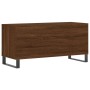 Brown oak plywood disc cabinet 100x38x48 cm by vidaXL, CD and DVD storage - Ref: Foro24-831763, Price: 77,27 €, Discount: %