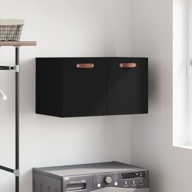 Black engineered wood wall cabinet 60x36.5x35 cm by vidaXL, Lockers and storage cabinets - Ref: Foro24-829997, Price: 38,99 €...