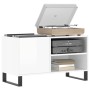 Glossy white engineered wood record cabinet 85x38x48 cm by vidaXL, CD and DVD storage - Ref: Foro24-831710, Price: 65,35 €, D...