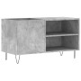 Concrete gray engineered wood disc cabinet 85x38x48 cm by vidaXL, CD and DVD storage - Ref: Foro24-831704, Price: 49,73 €, Di...