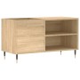 Sonoma oak engineered wood record cabinet 85x38x48 cm by vidaXL, CD and DVD storage - Ref: Foro24-831695, Price: 63,03 €, Dis...