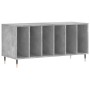 Mueble discos madera contrachapada gris hormigón 100x38x48 cm de vidaXL, Almacenamiento para CD y DVD - Ref: Foro24-831744, P...