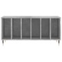 Mueble discos madera contrachapada gris hormigón 100x38x48 cm de vidaXL, Almacenamiento para CD y DVD - Ref: Foro24-831744, P...