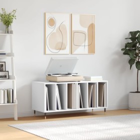 White plywood record cabinet 100x38x48 cm by vidaXL, CD and DVD storage - Ref: Foro24-831740, Price: 82,22 €, Discount: %