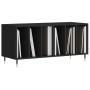 Plywood black record storage unit 100x38x48 cm by vidaXL, CD and DVD storage - Ref: Foro24-831741, Price: 78,14 €, Discount: %