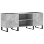 Mueble discos madera contrachapada gris hormigón 121x38x48 cm de vidaXL, Almacenamiento para CD y DVD - Ref: Foro24-831688, P...