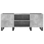 Mueble discos madera contrachapada gris hormigón 121x38x48 cm de vidaXL, Almacenamiento para CD y DVD - Ref: Foro24-831688, P...