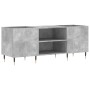 Concrete gray plywood disc cabinet 121x38x48 cm by vidaXL, CD and DVD storage - Ref: Foro24-831672, Price: 89,21 €, Discount: %