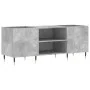 Concrete gray plywood disc cabinet 121x38x48 cm by vidaXL, CD and DVD storage - Ref: Foro24-831672, Price: 91,36 €, Discount: %