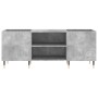 Mueble discos madera contrachapada gris hormigón 121x38x48 cm de vidaXL, Almacenamiento para CD y DVD - Ref: Foro24-831672, P...