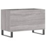 Sonoma gray plywood disc cabinet 74.5x38x48 cm by vidaXL, CD and DVD storage - Ref: Foro24-831738, Price: 65,99 €, Discount: %