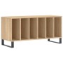 Mueble discos madera contrachapada roble Sonoma 100x38x48 cm de vidaXL, Almacenamiento para CD y DVD - Ref: Foro24-831759, Pr...