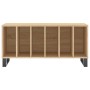 Mueble discos madera contrachapada roble Sonoma 100x38x48 cm de vidaXL, Almacenamiento para CD y DVD - Ref: Foro24-831759, Pr...