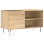 Mueble de discos madera de ingeniería roble Sonoma 85x38x48 cm de vidaXL, Almacenamiento para CD y DVD - Ref: Foro24-831703, ...